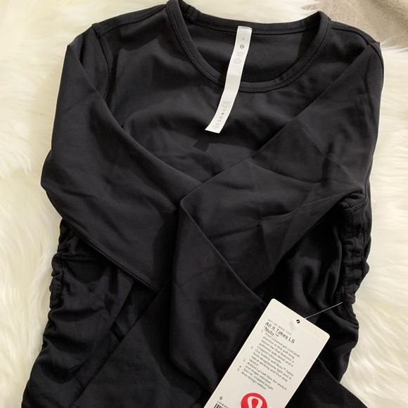 *SOLD* NWT lululemon all it takes long sleeve 6 - Picture 5 of 8